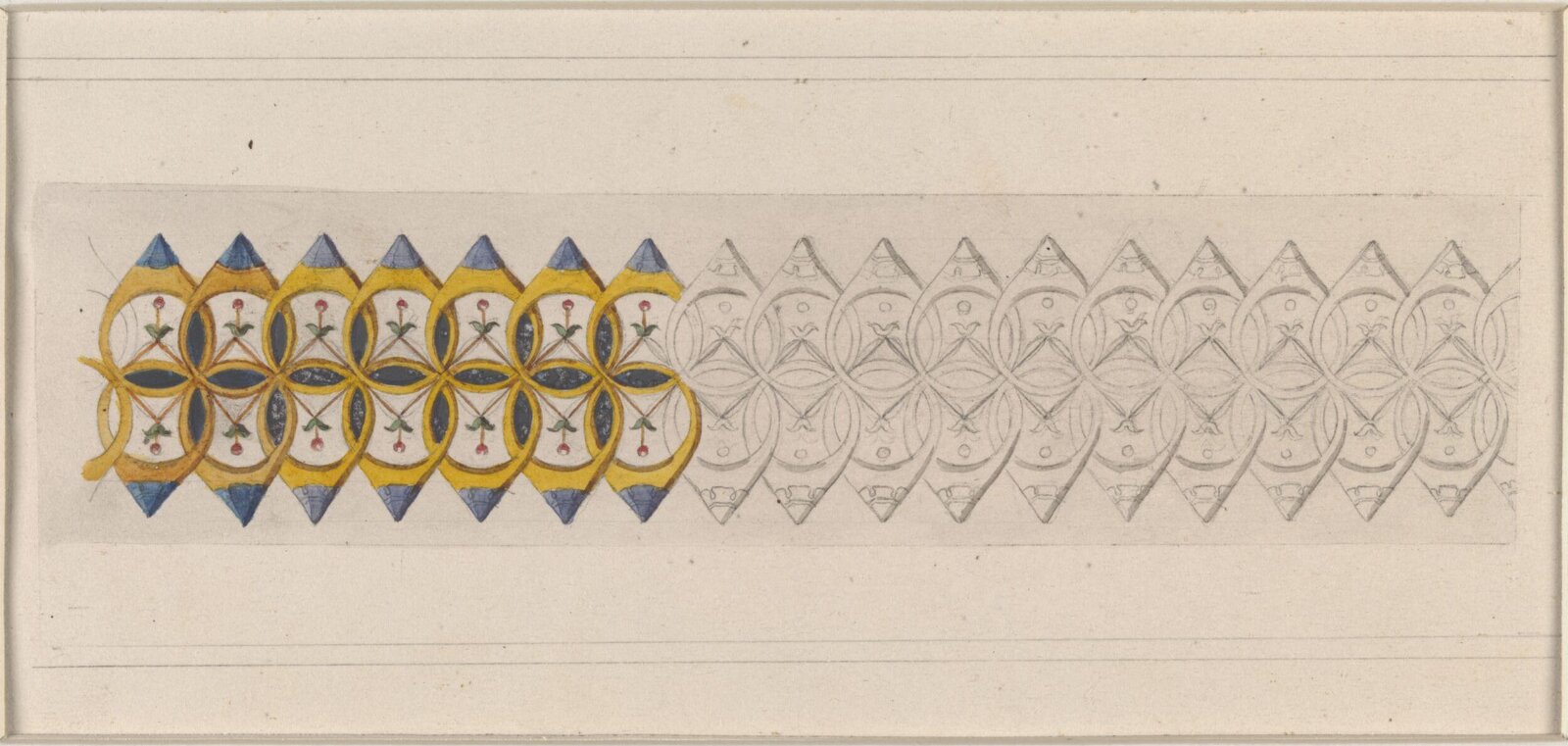 Drawing, Ludwig Wilhelm Heinrich Gruner, 19th century