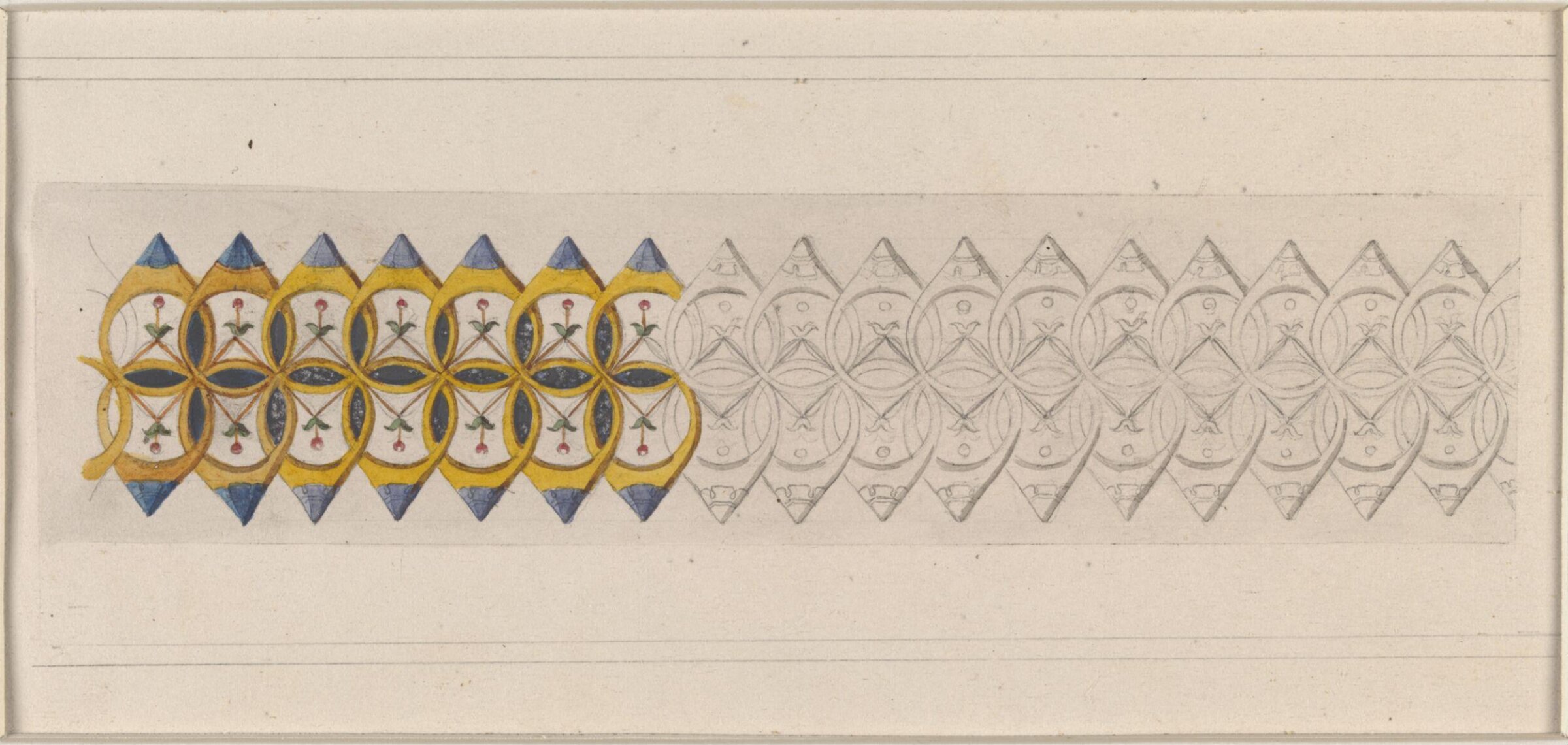Drawing, Ludwig Wilhelm Heinrich Gruner, 19th century