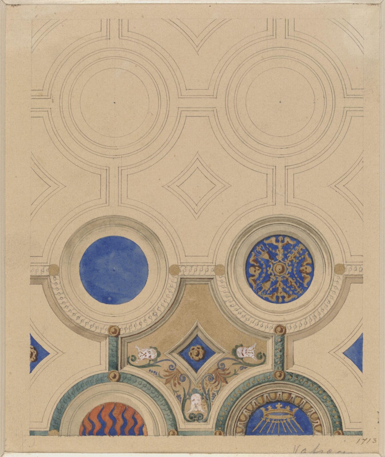 Drawing, Ludwig Wilhelm Heinrich Gruner, 19th century