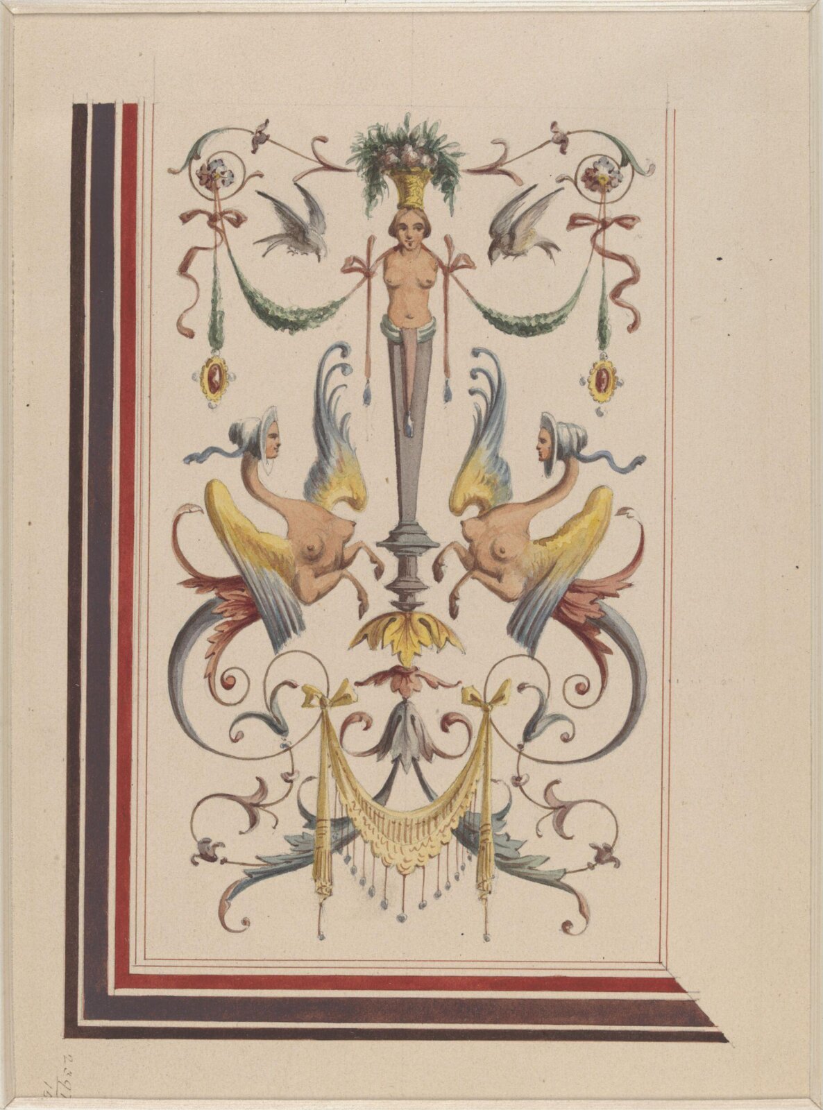 Drawing, Ludwig Wilhelm Heinrich Gruner, 19th century