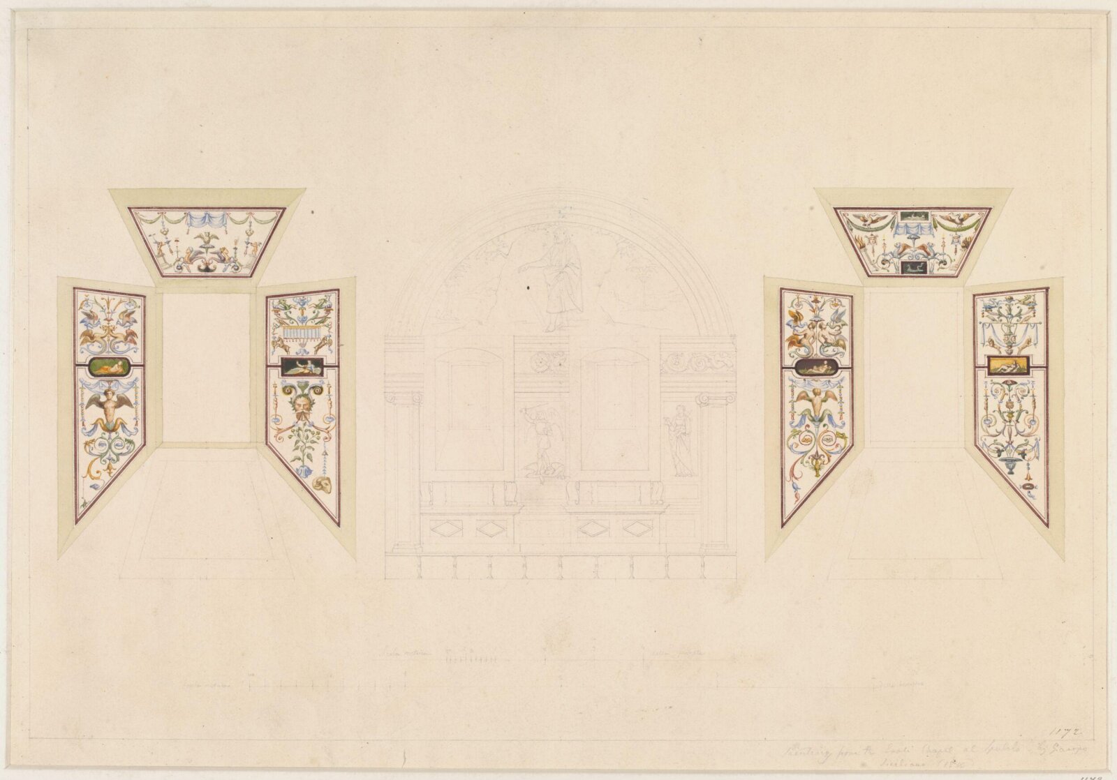 Drawing, Ludwig Wilhelm Heinrich Gruner, 19th century