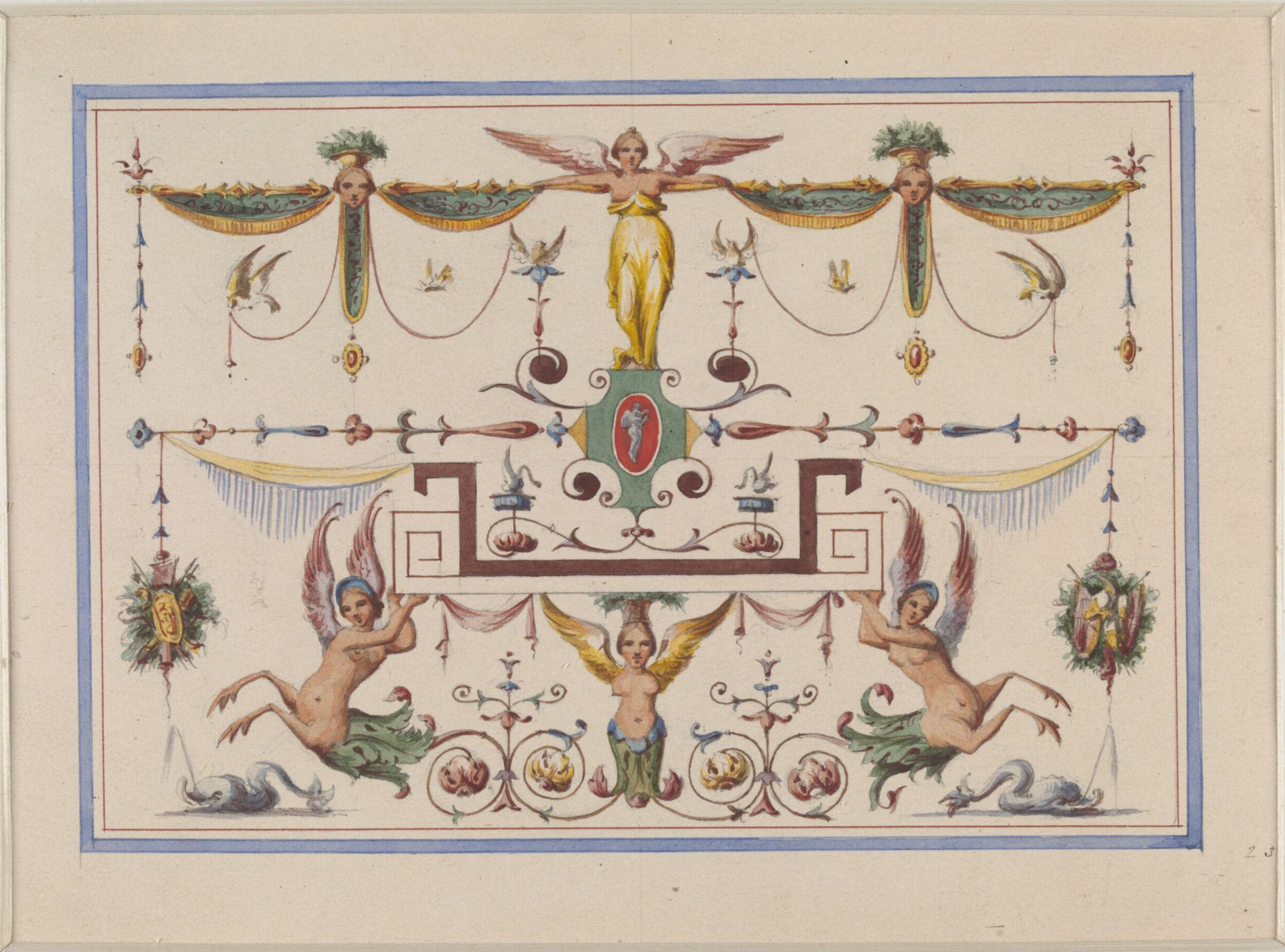 Drawing, Ludwig Wilhelm Heinrich Gruner, 19th century