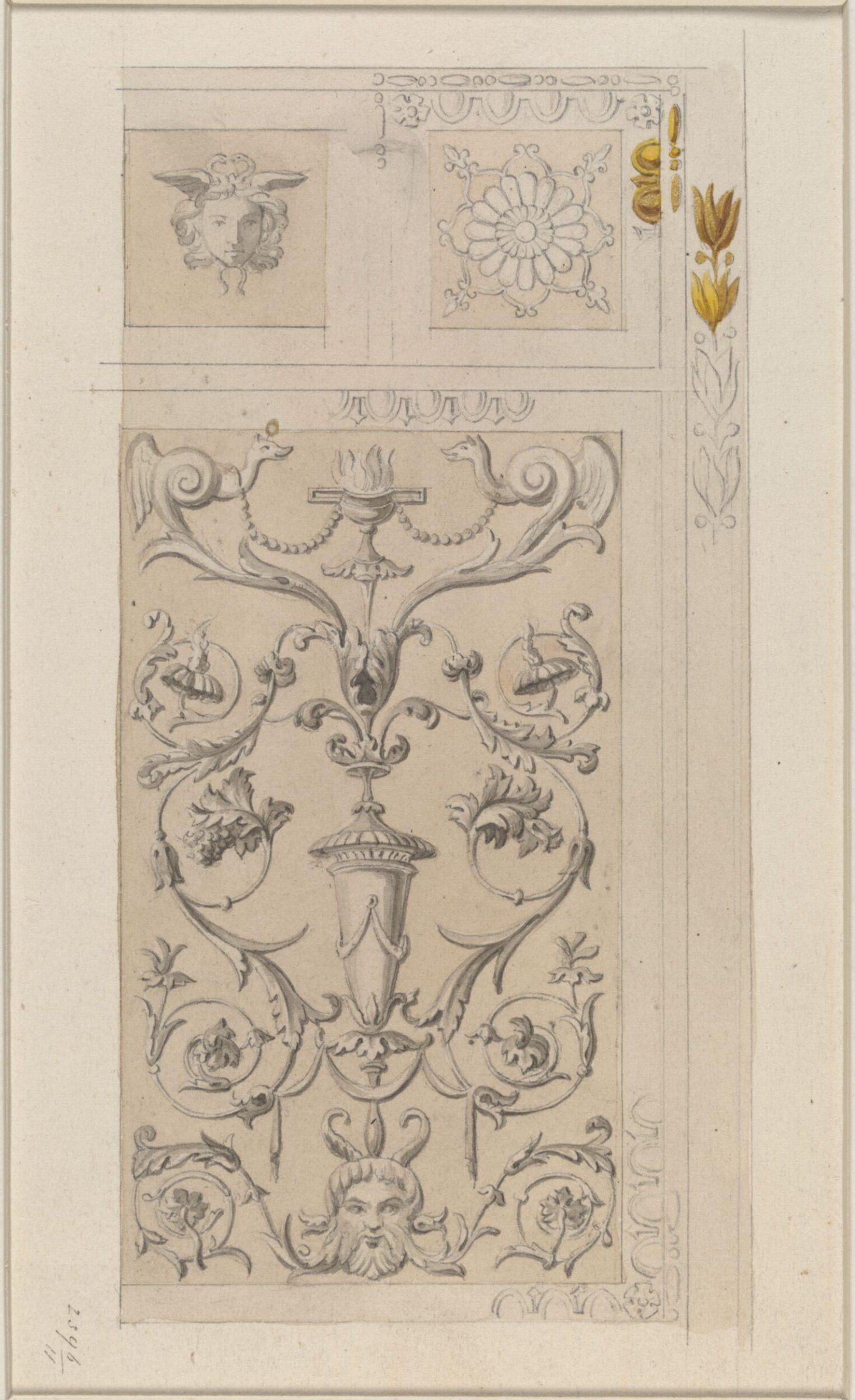 Drawing, Ludwig Wilhelm Heinrich Gruner, 19th century