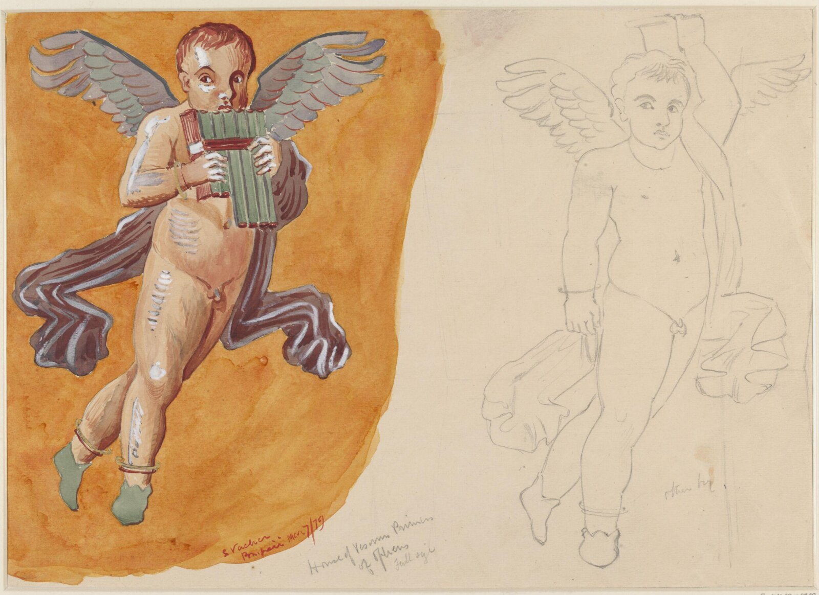 Drawing, Sydney Vacher, 1879