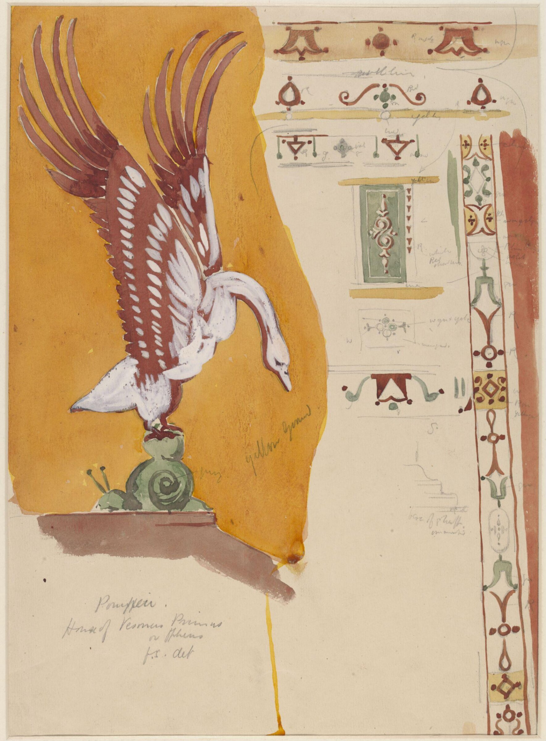 Drawing, Sydney Vacher, 1879