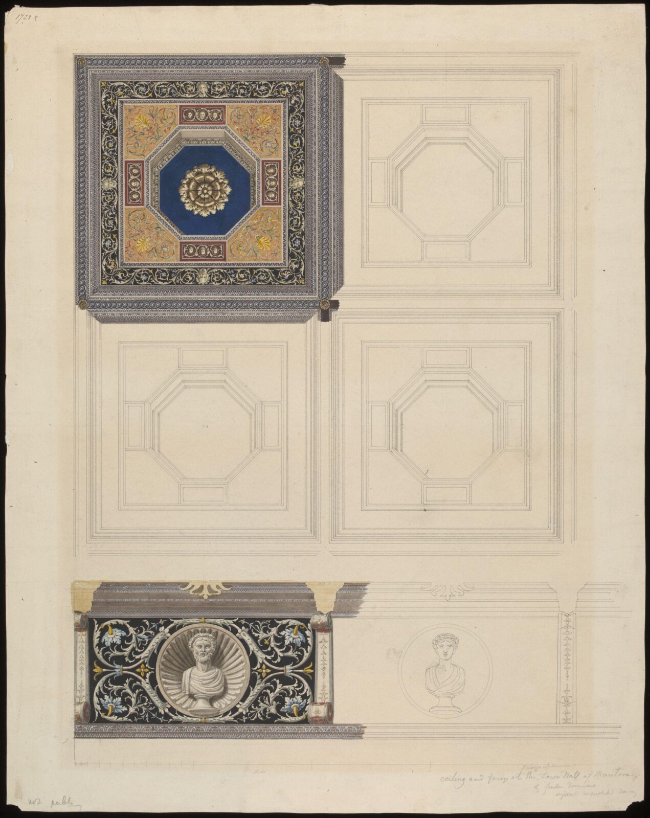 Drawing, Ludwig Wilhelm Heinrich Gruner, 19th century