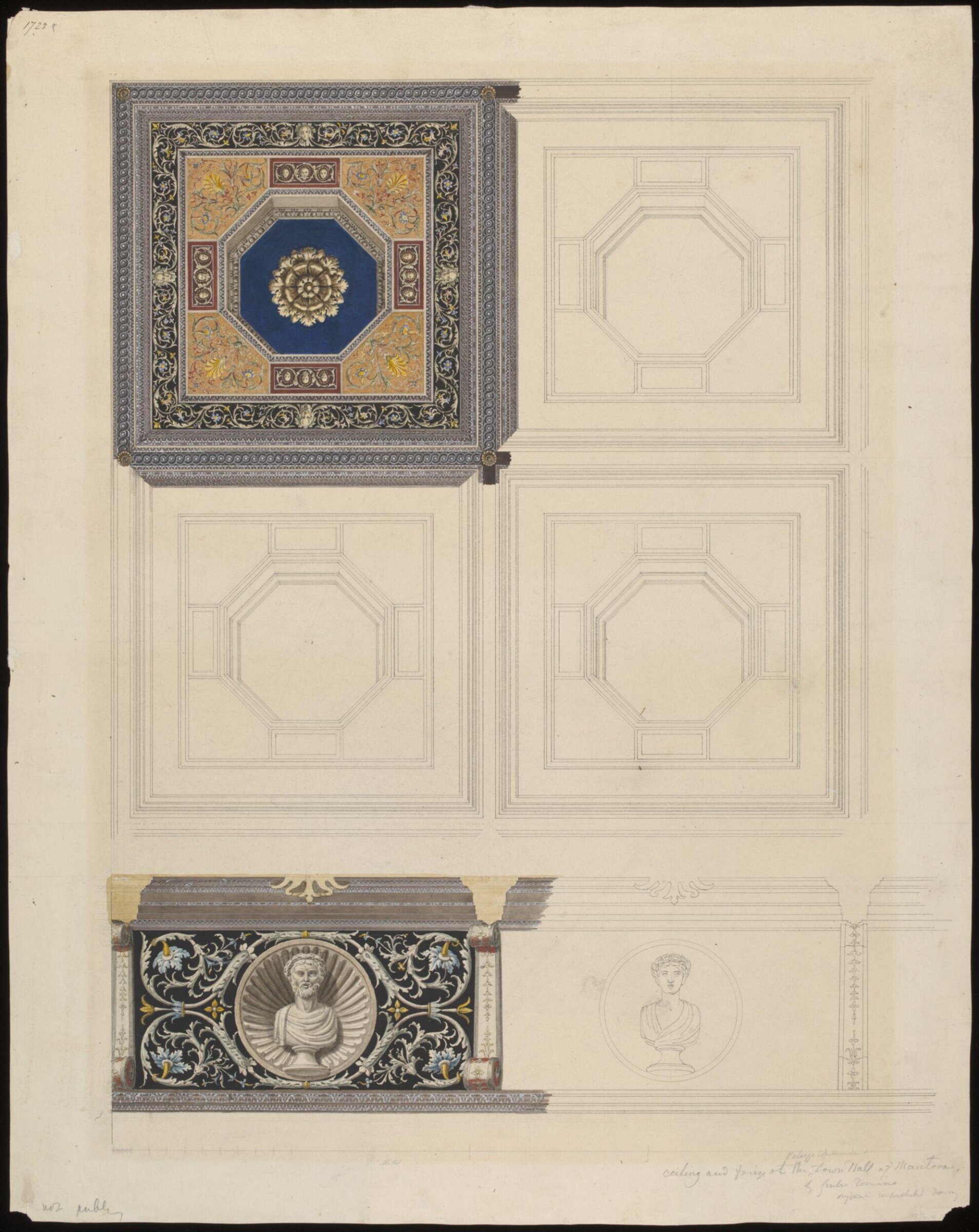 Drawing, Ludwig Wilhelm Heinrich Gruner, 19th century