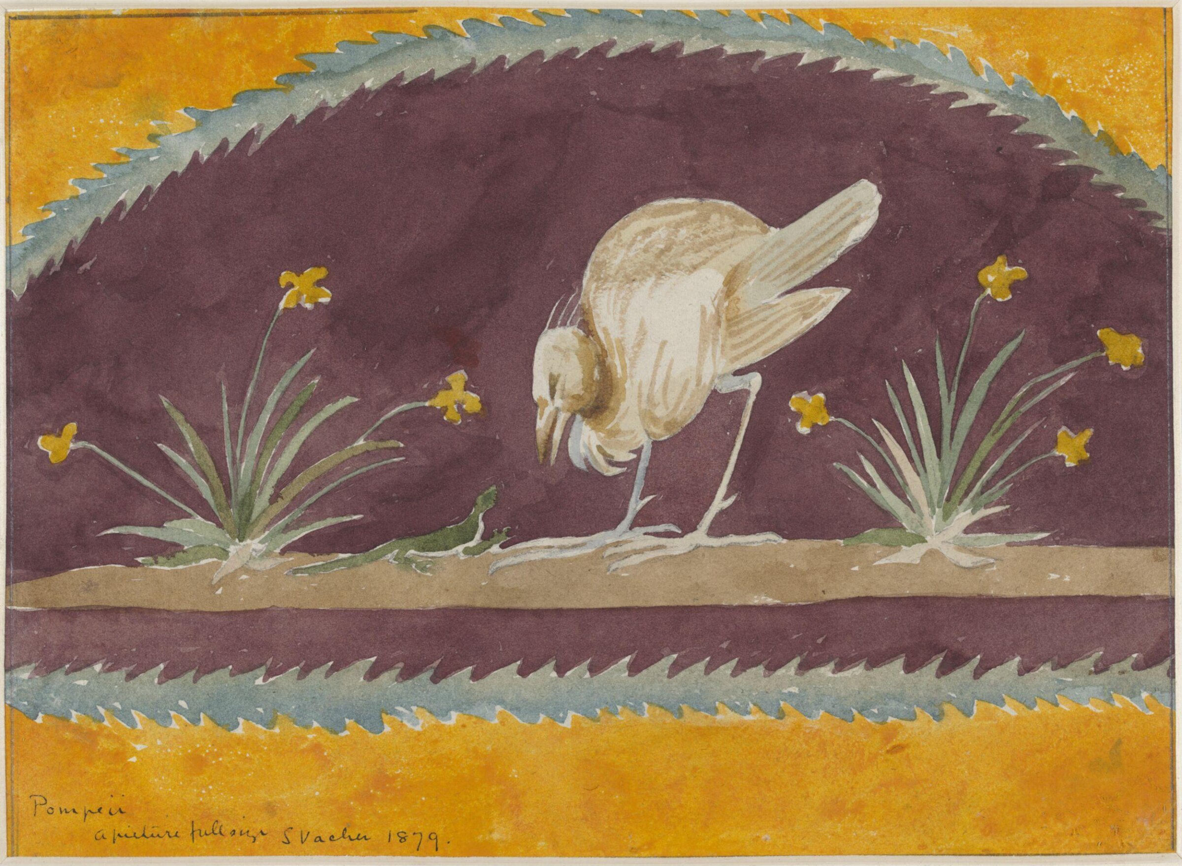 Drawing, Sydney Vacher, 1879