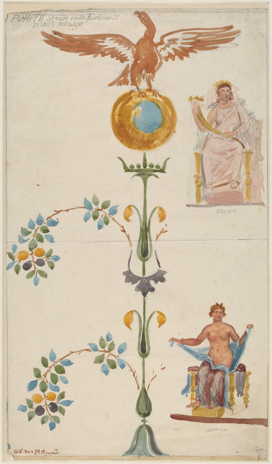Drawing, Sydney Vacher, 1879