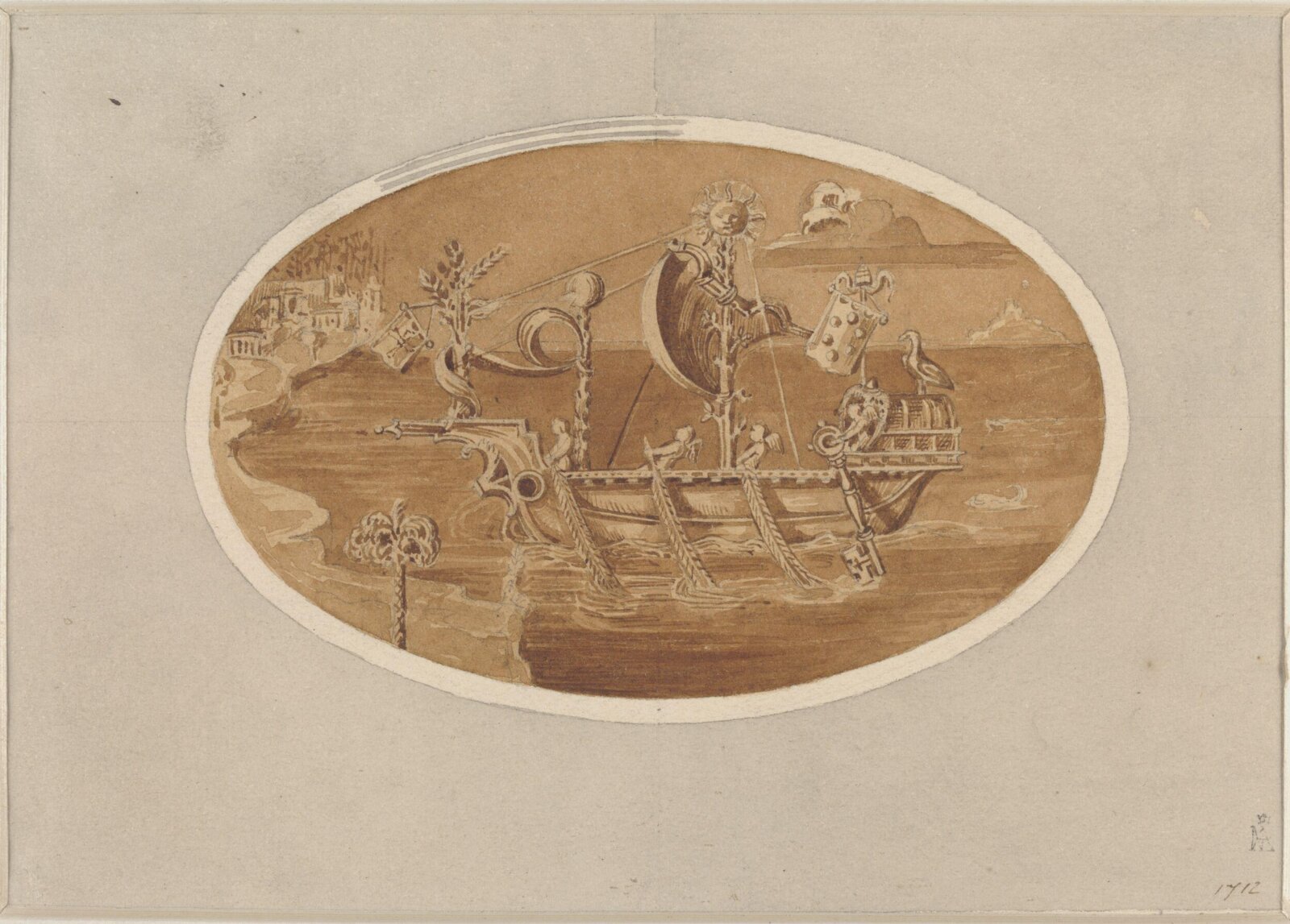 Drawing, Ludwig Wilhelm Heinrich Gruner, 19th century