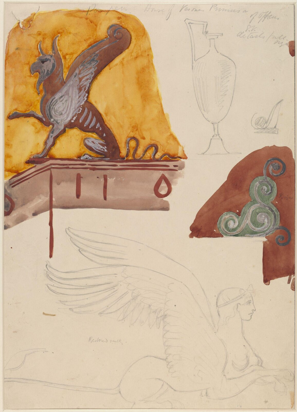 Drawing, Sydney Vacher, 1879