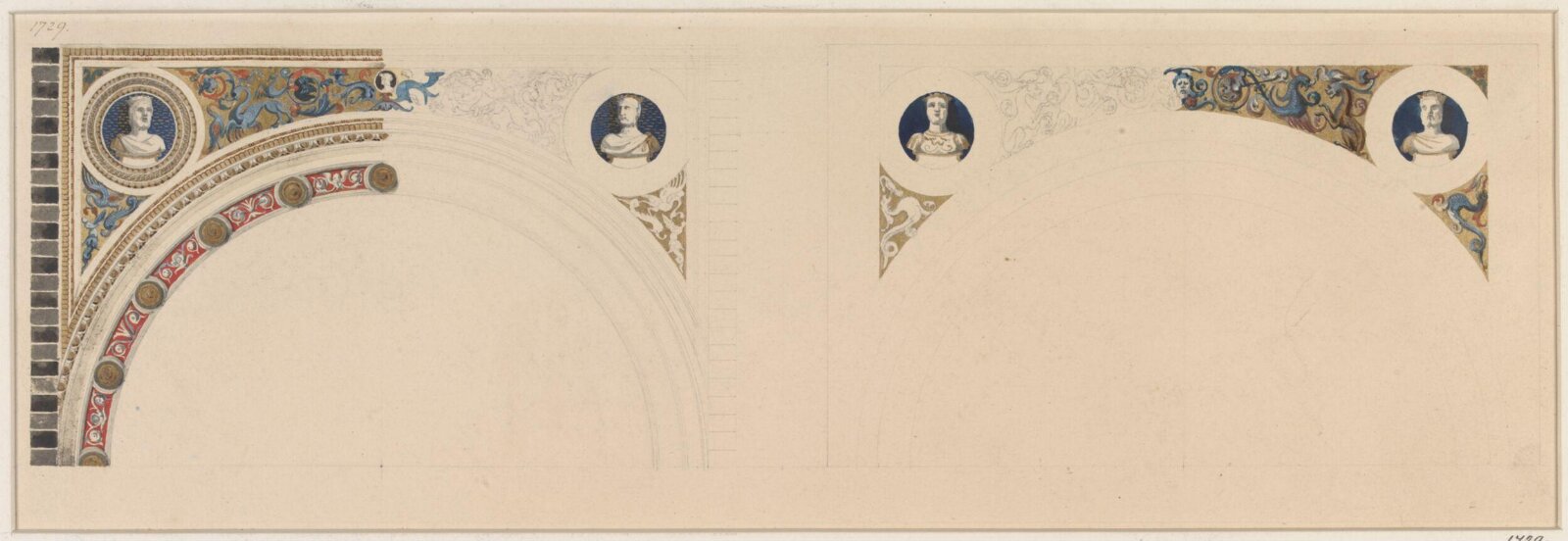 Drawing, Ludwig Wilhelm Heinrich Gruner, 19th century
