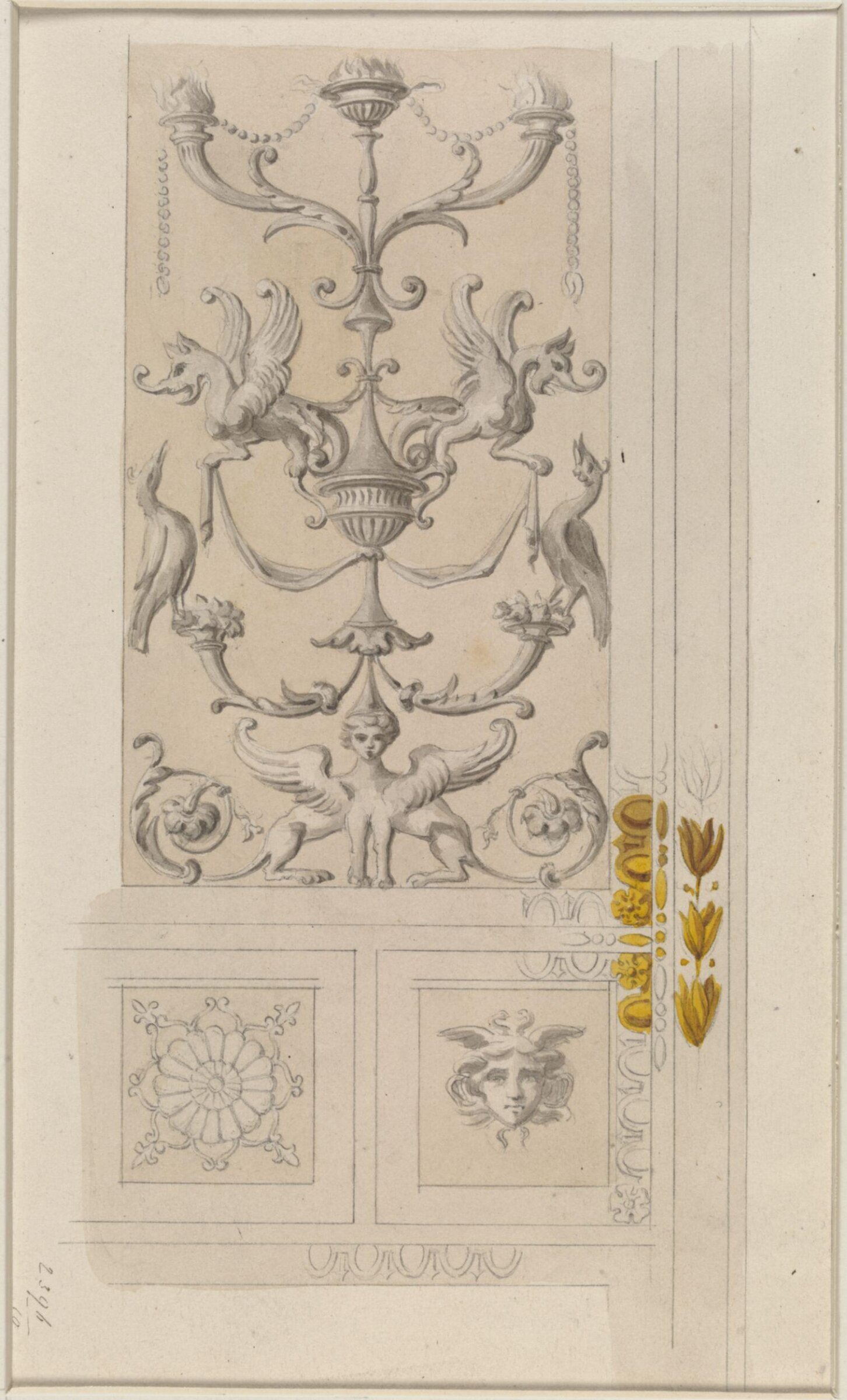 Drawing, Ludwig Wilhelm Heinrich Gruner, 19th century