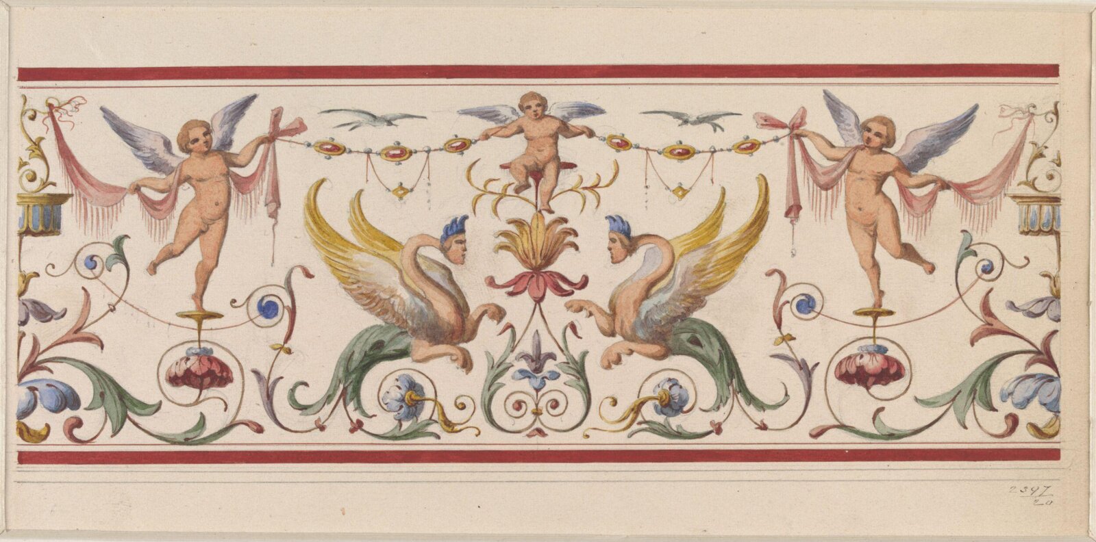 Drawing, Ludwig Wilhelm Heinrich Gruner, 19th century