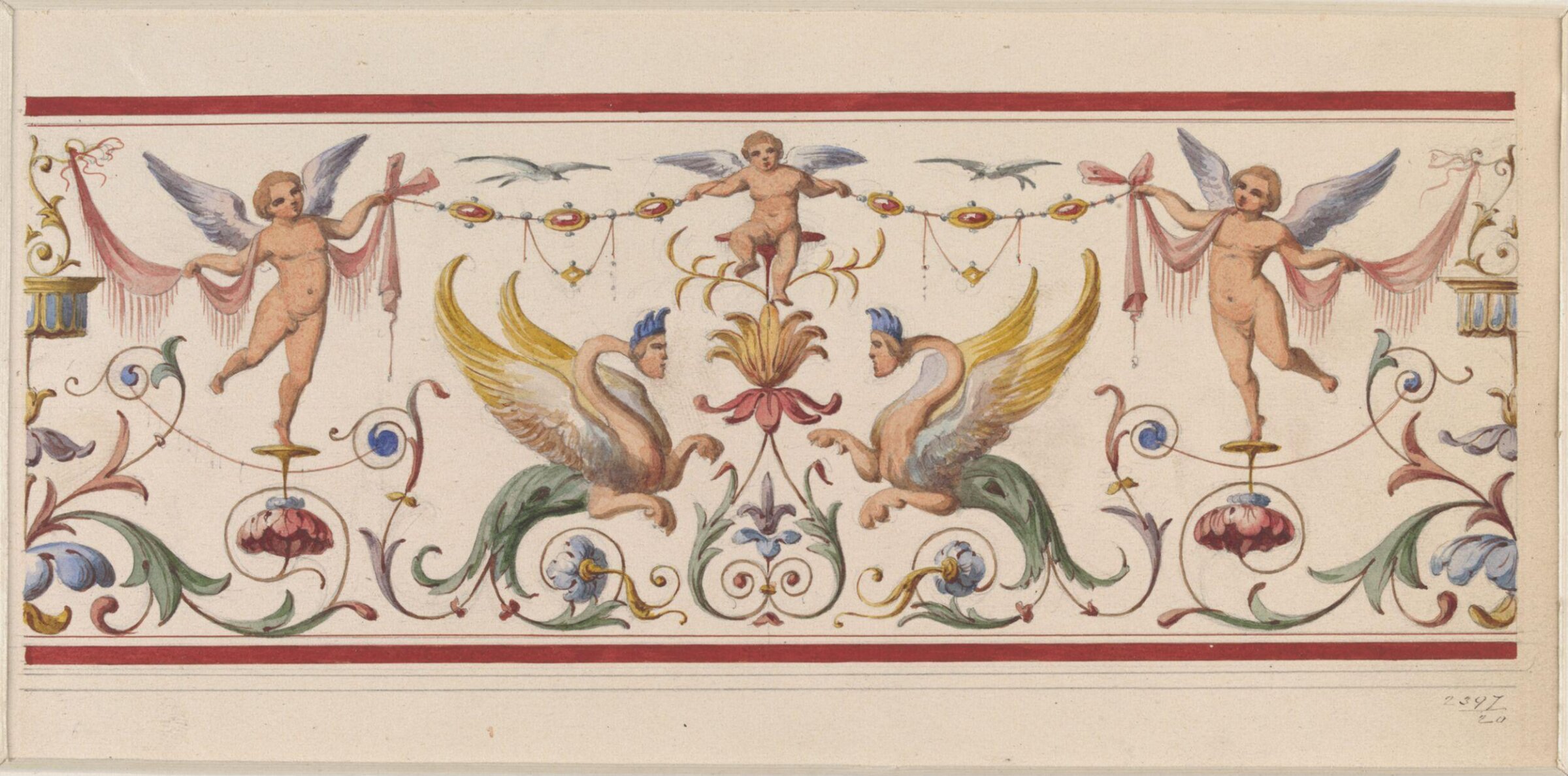 Drawing, Ludwig Wilhelm Heinrich Gruner, 19th century