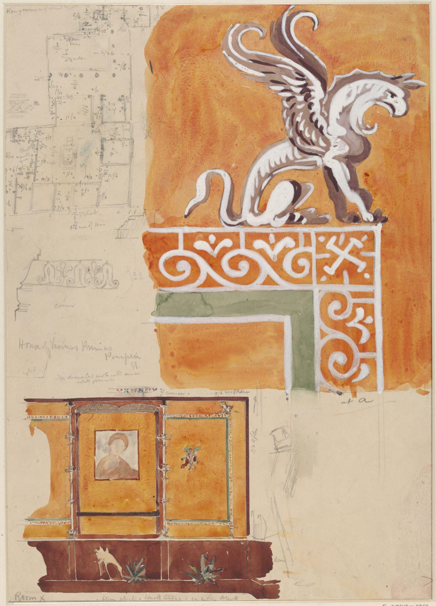 Drawing, Sydney Vacher, 1879