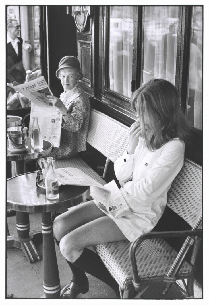 Paris. Saint Germain des Prés. Brasserie Lipp. 1969 top image