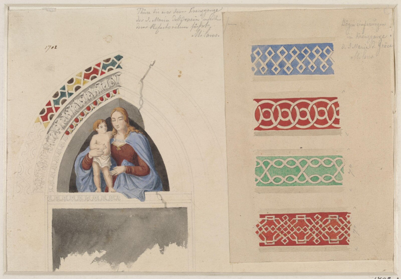 Drawing, Ludwig Wilhelm Heinrich Gruner, 19th century