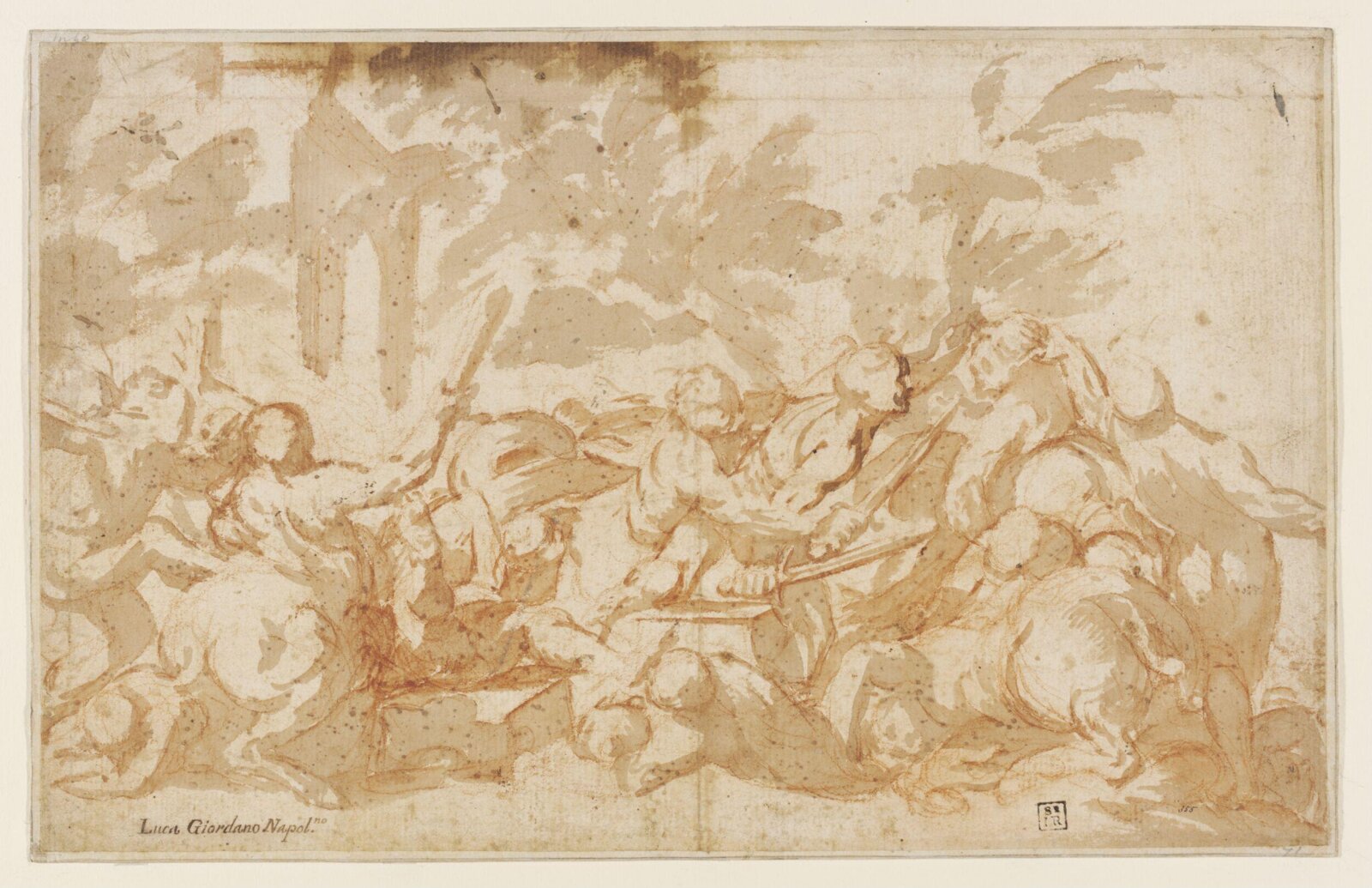 The Fight between the Lapiths and Centaurs, Luca Giordano, 1634 - 1705
