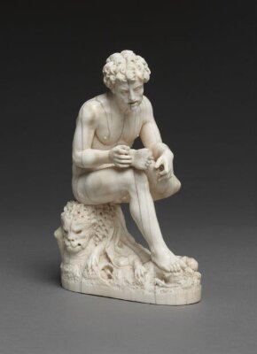 Hercules plucking a thorn from his foot, Christoph Weiditz, ca.1540-1550