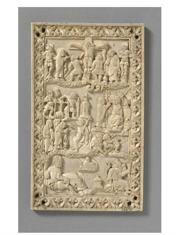 The Crucifixion and the Maries at the Sepulchre (for the