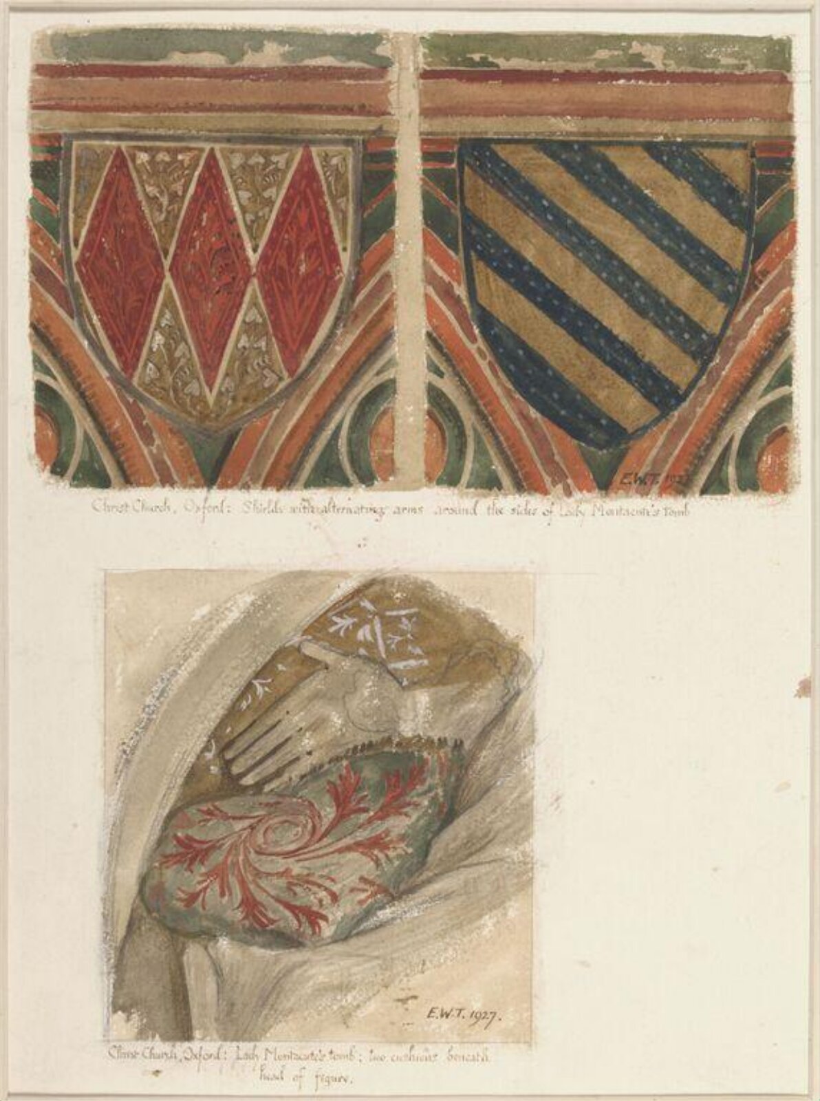 Drawing, Ernest William Tristram, 1927