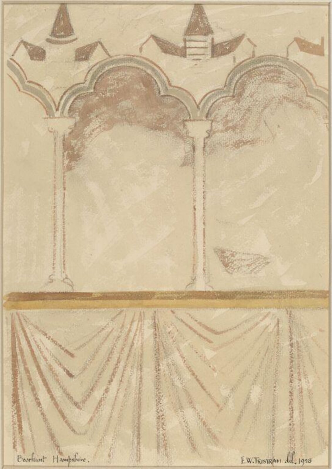Drawing, Ernest William Tristram, 1928