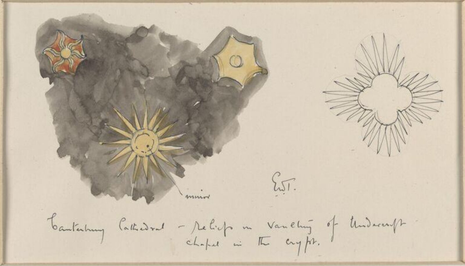 Drawing, Ernest William Tristram, начало XX века