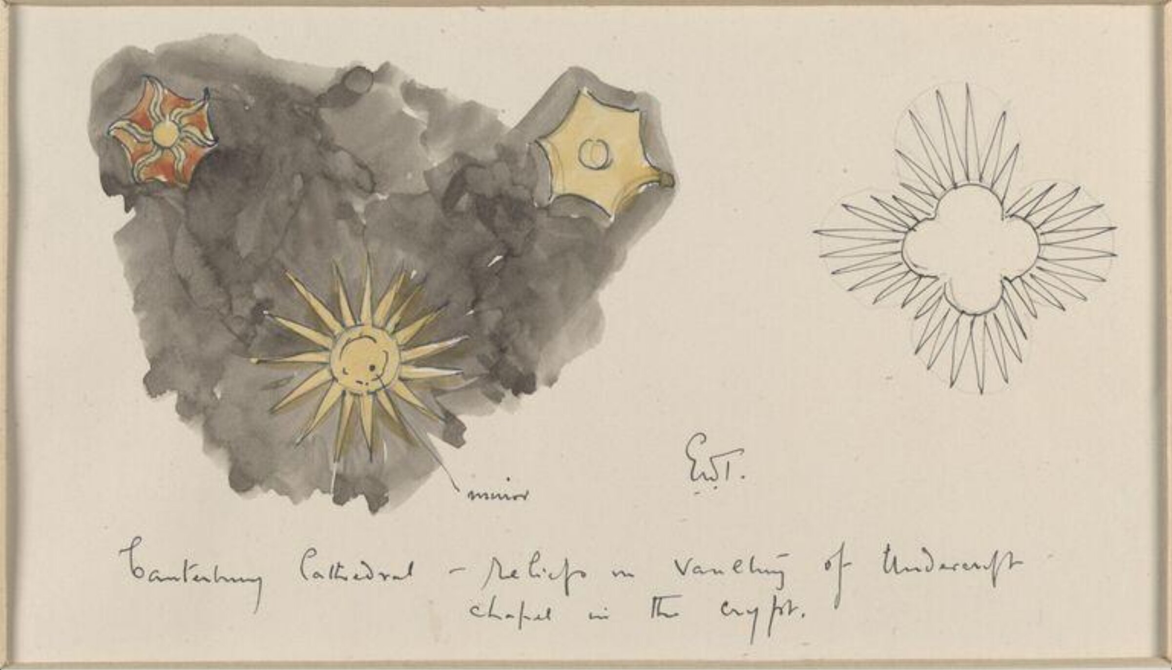 Drawing, Ernest William Tristram, начало XX века
