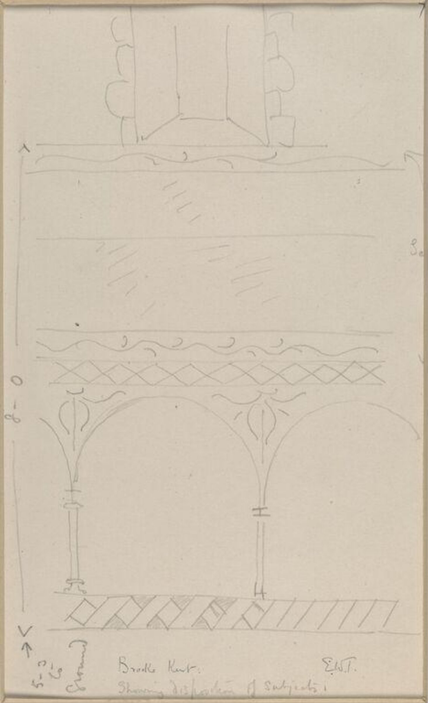 Drawing, Ernest William Tristram, начало XX века