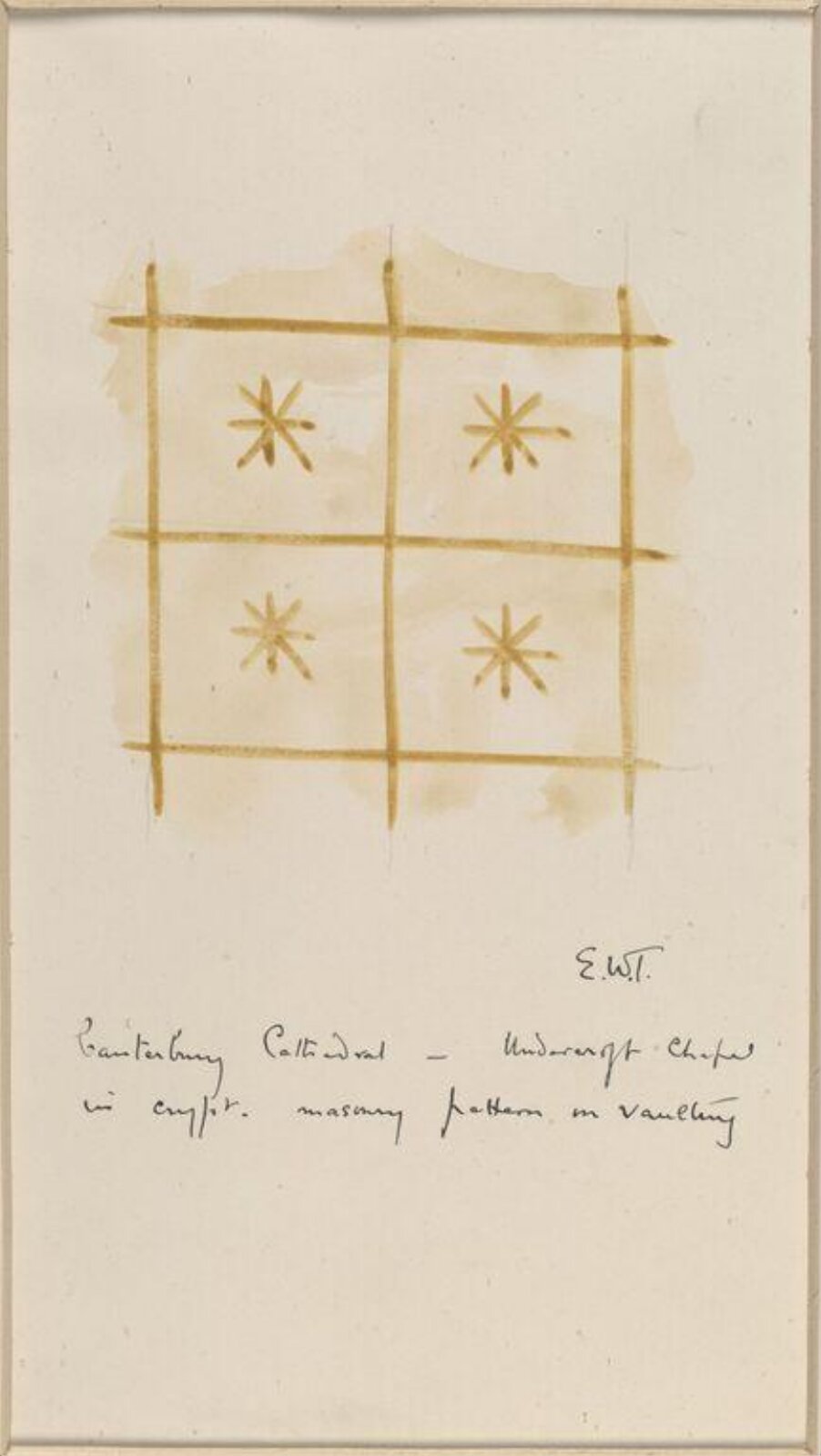 Drawing, Ernest William Tristram, early 20th century