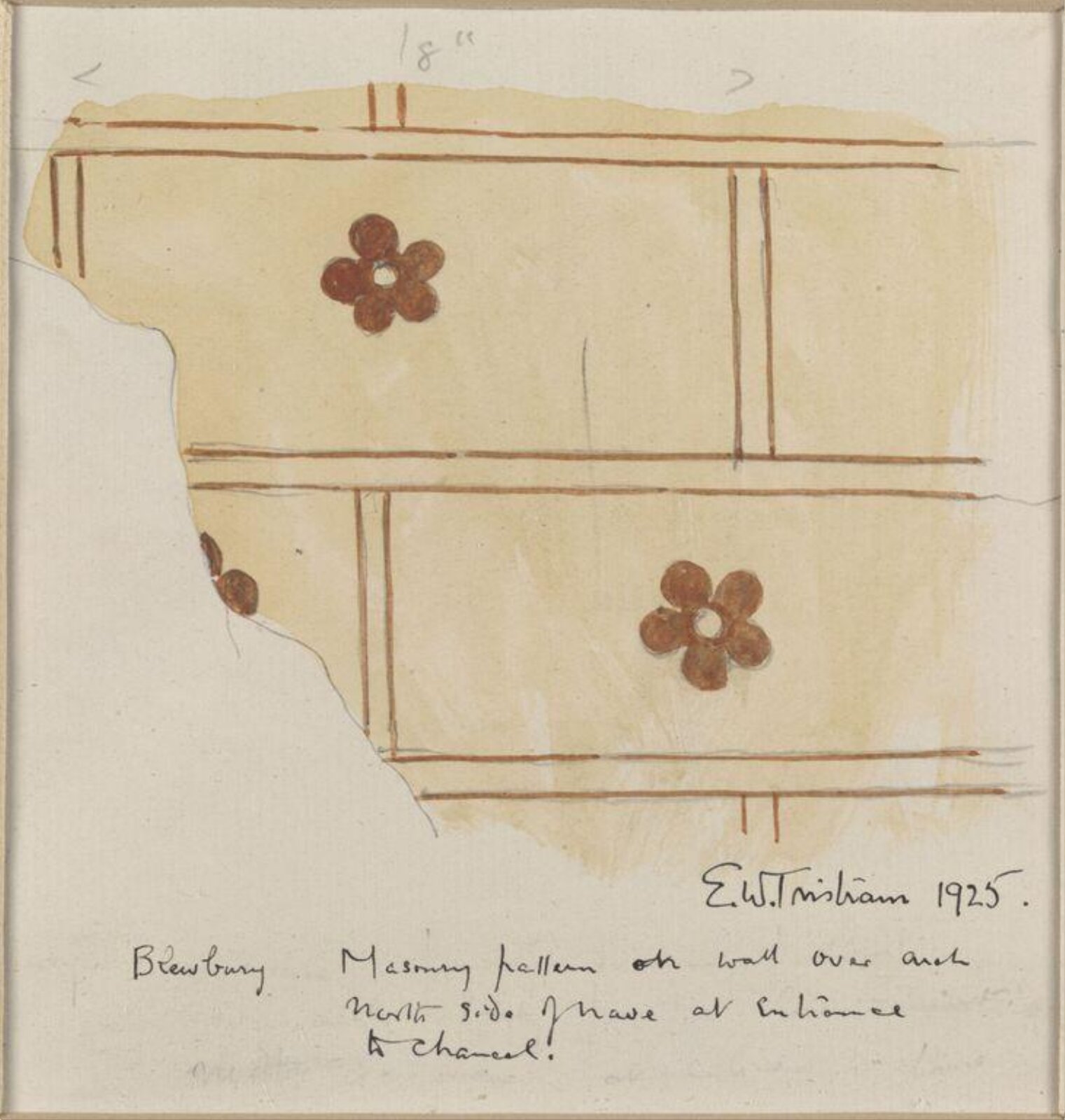 Drawing, Ernest William Tristram, 1925
