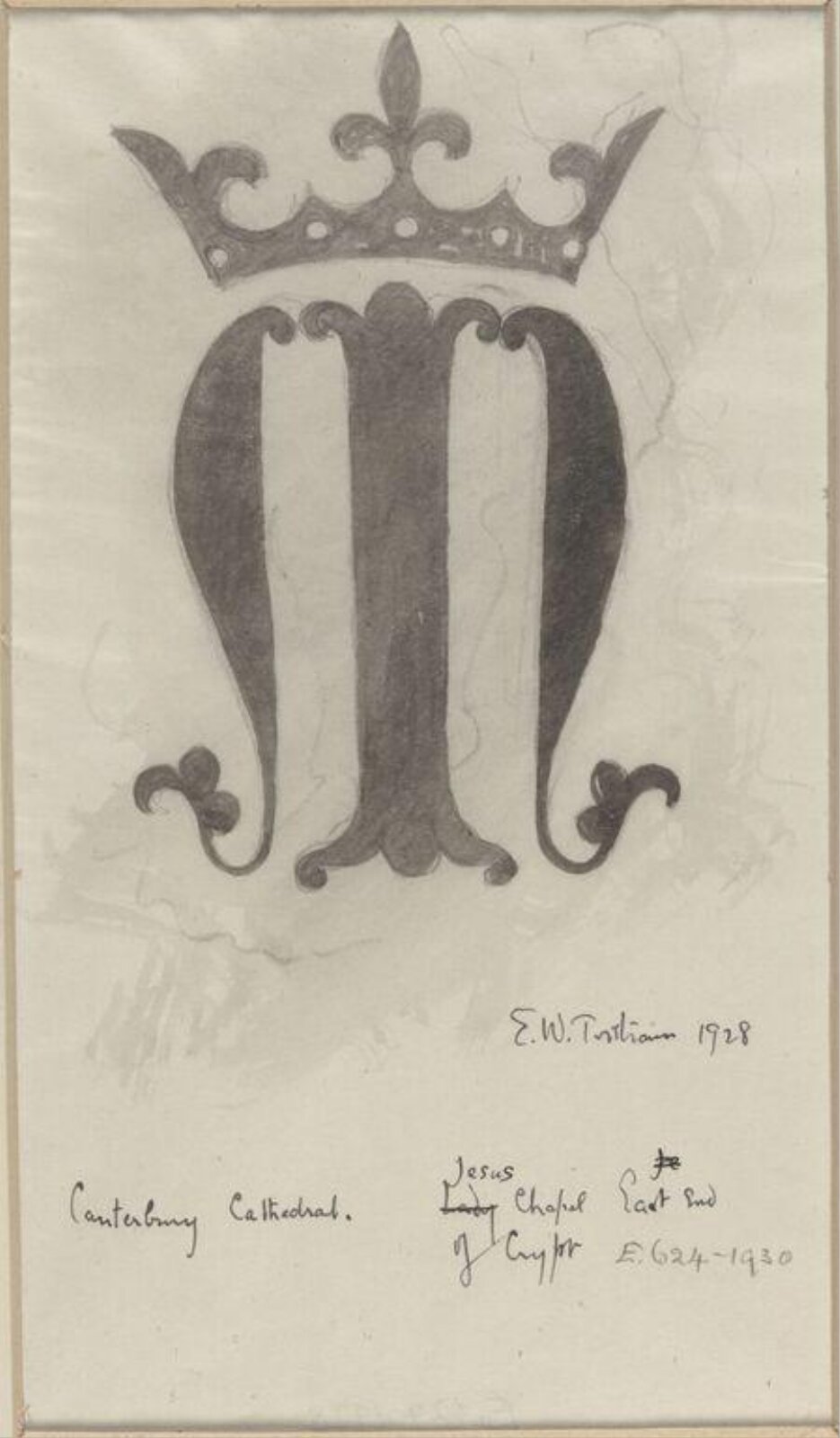 Drawing, Ernest William Tristram, 1928