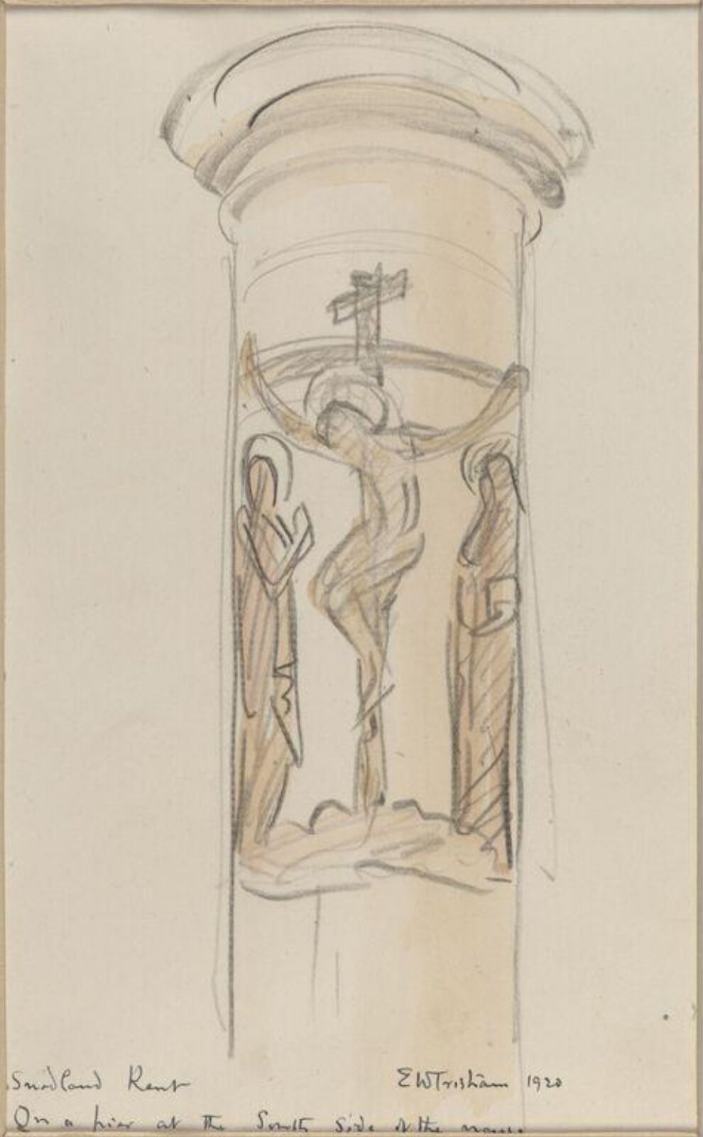 Drawing, Ernest William Tristram, 1920