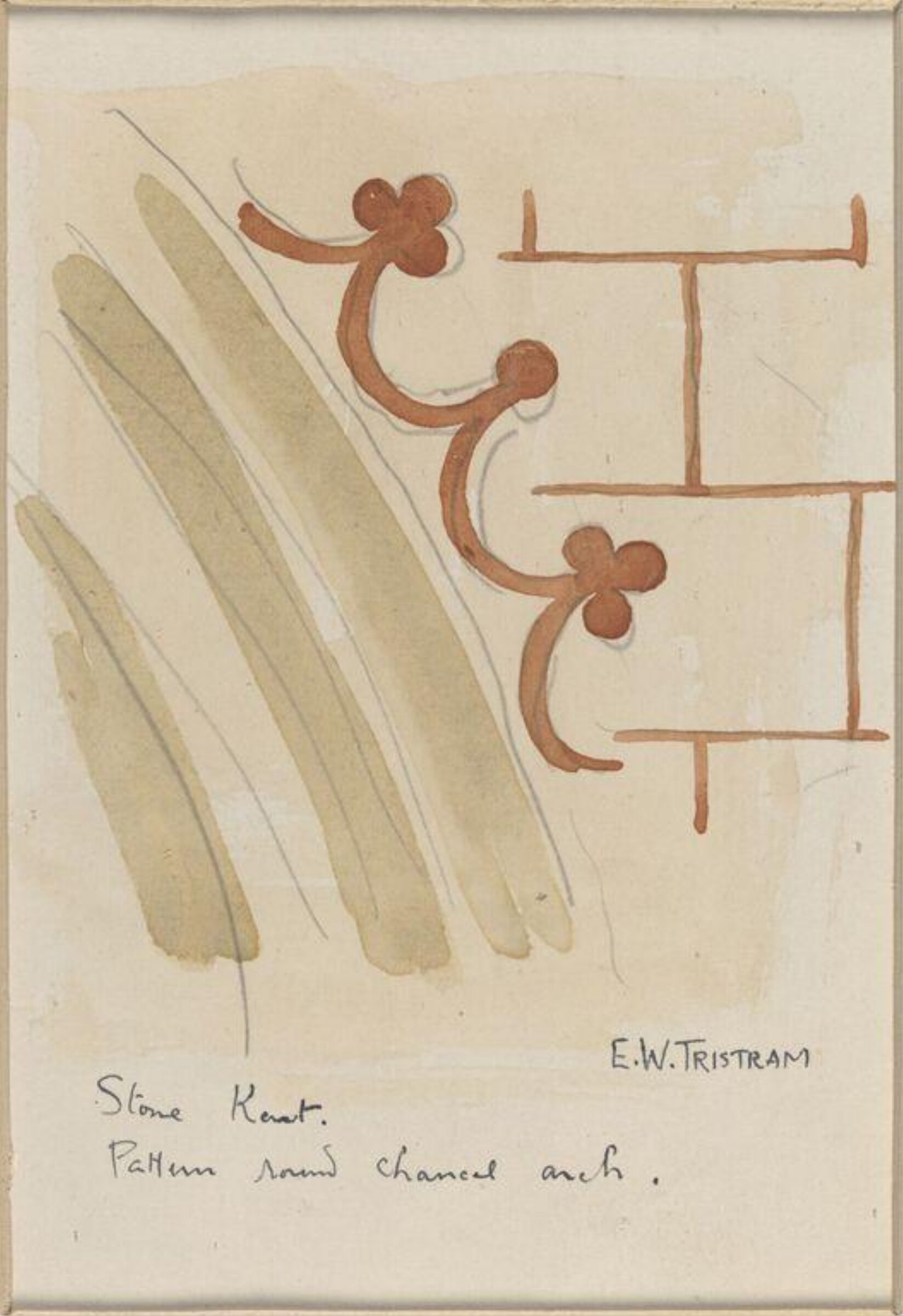 Drawing, Ernest William Tristram, начало XX века