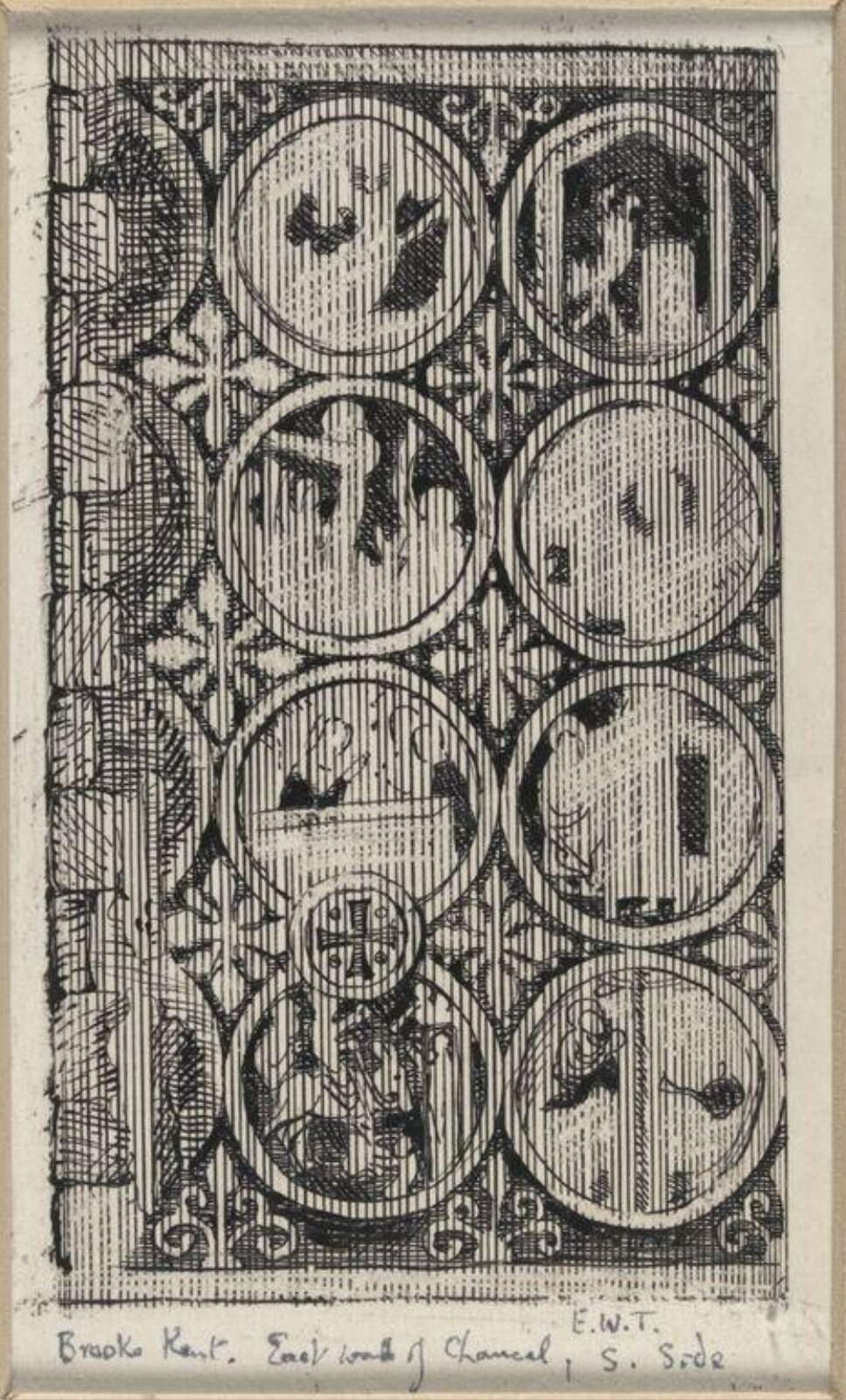 Drawing, Ernest William Tristram, начало XX века