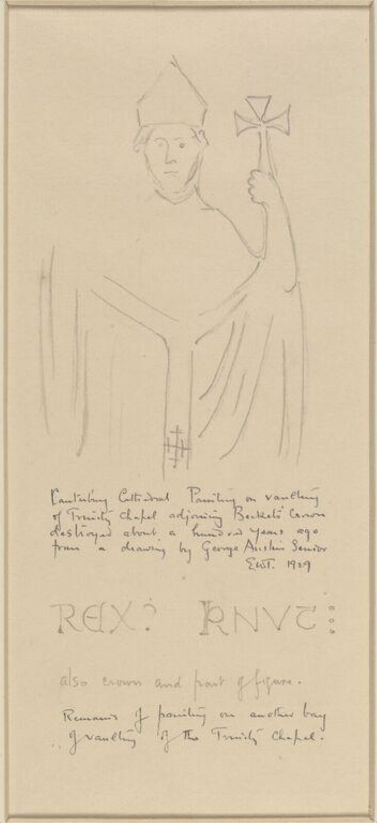 Drawing, Ernest William Tristram, 1929