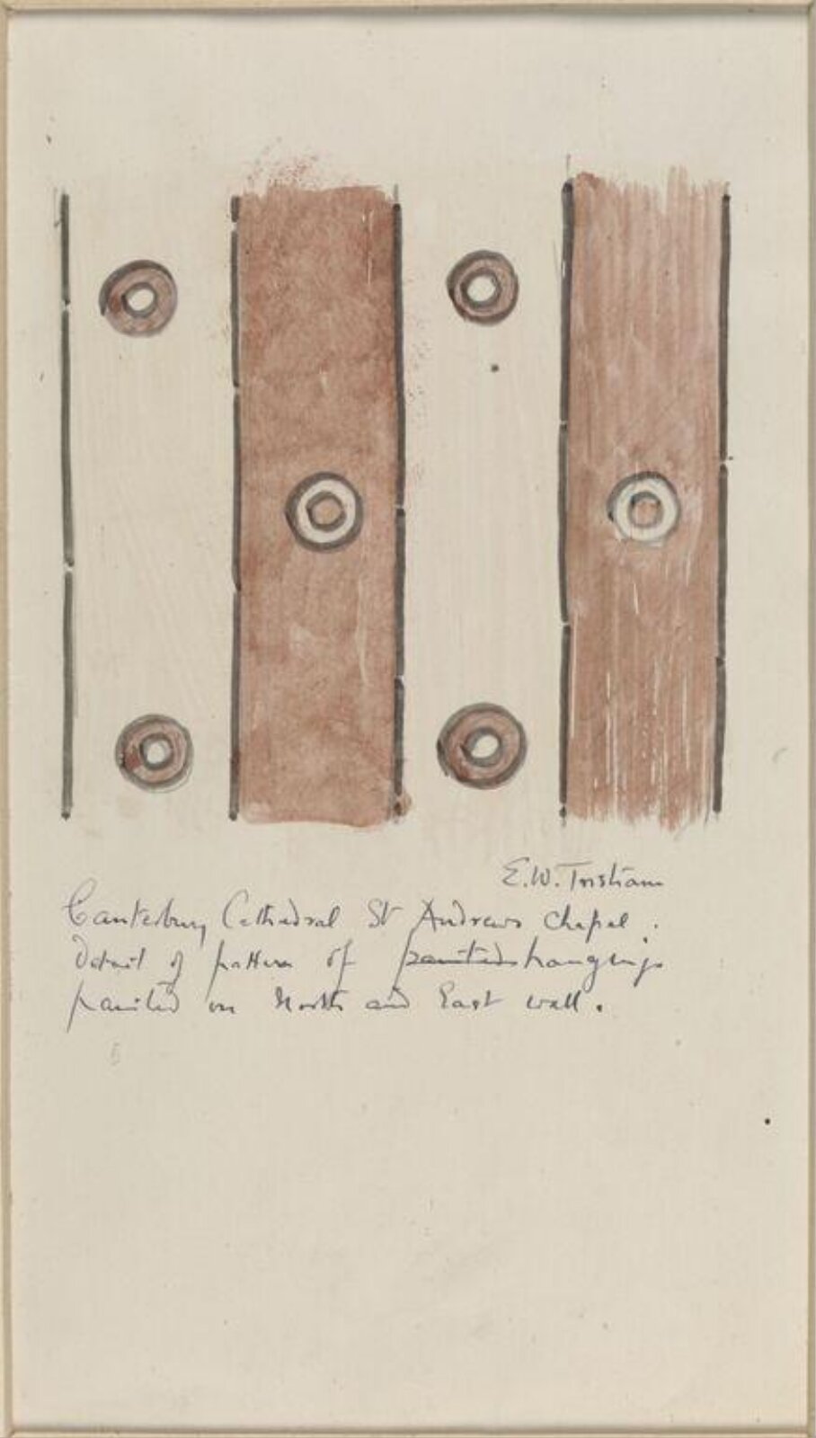 Drawing, Ernest William Tristram, early 20th century