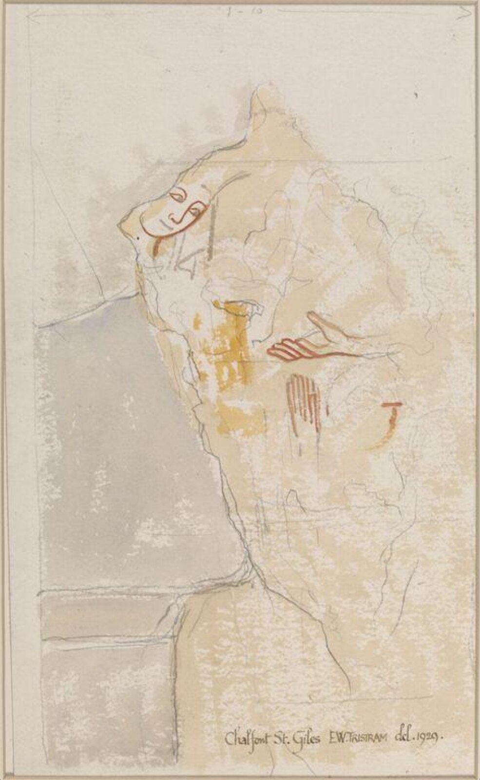 Drawing, Ernest William Tristram, 1929