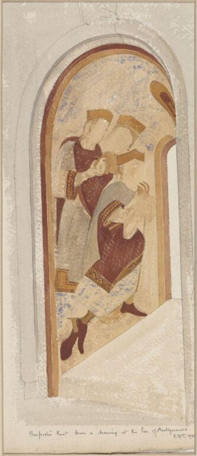 Drawing, Ernest William Tristram, early 1900s