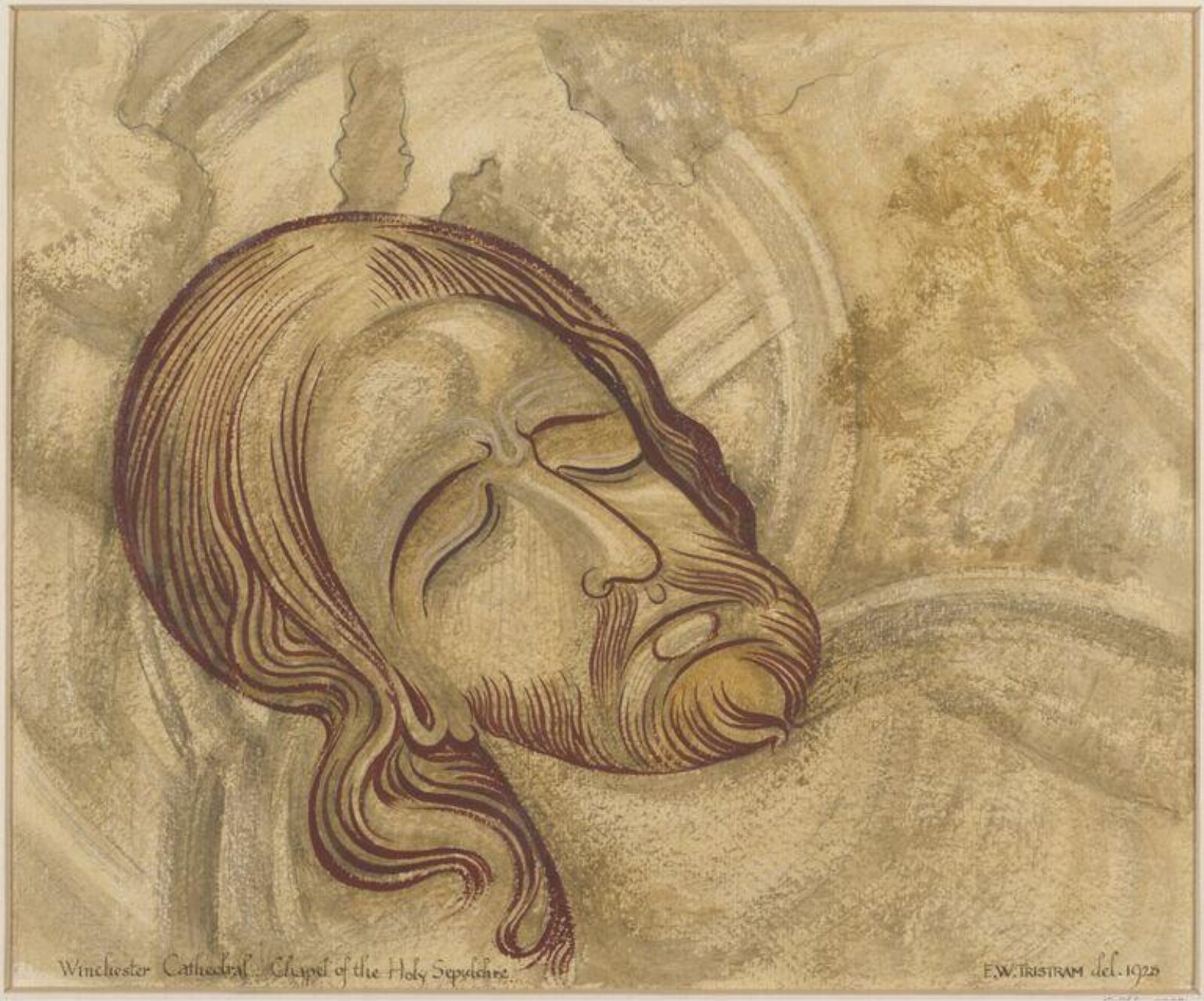 Drawing, Ernest William Tristram, 1928