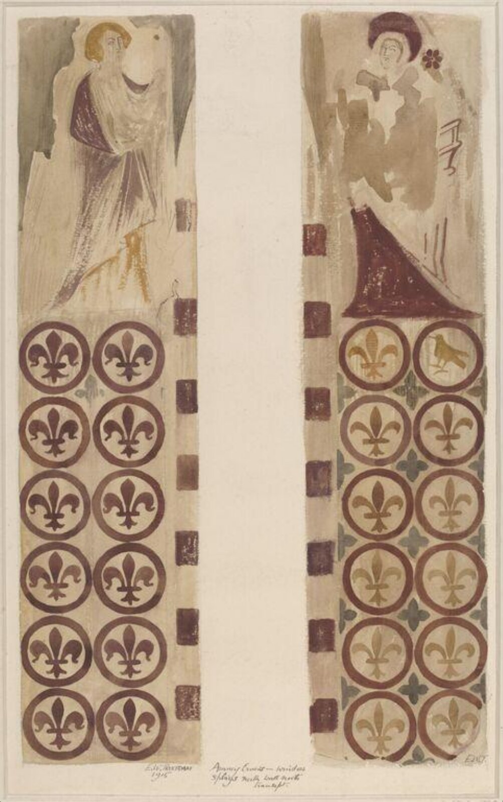 Drawing, Ernest William Tristram, 1915
