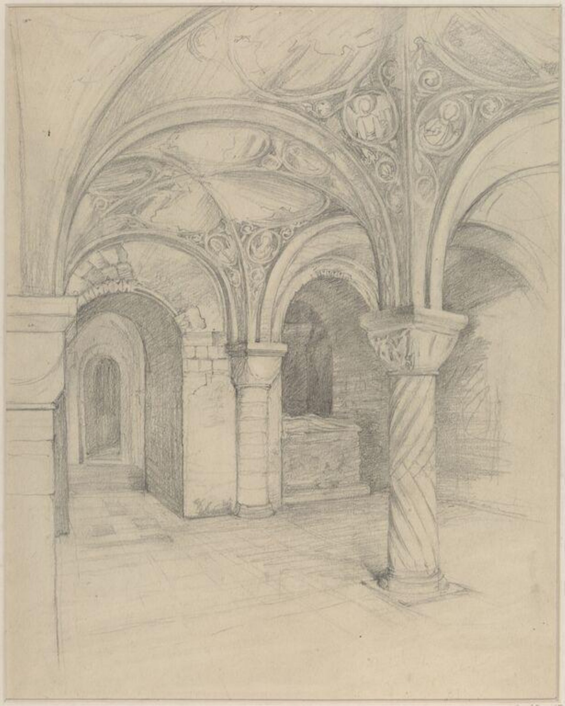 Chapel of St Gabriel, Canterbury Cathedral, Ernest William Tristram, ок. XX века