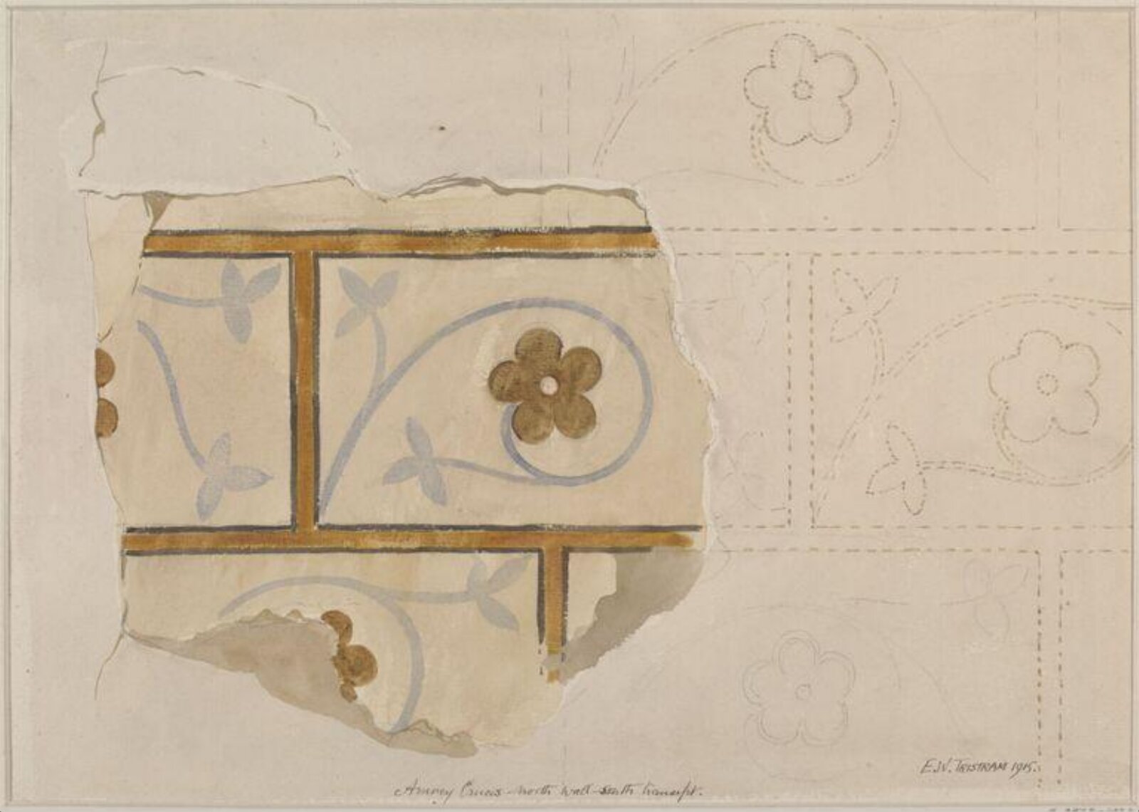 Drawing, Ernest William Tristram, 1915