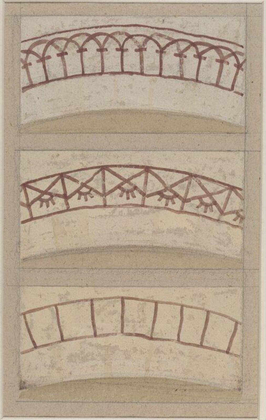 Watercolour drawing, Ernest William Tristram, 1910