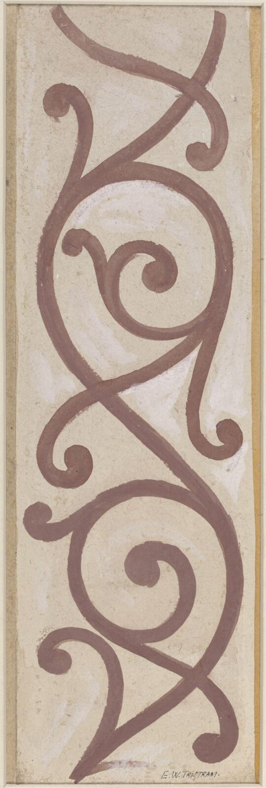 Watercolour drawing, Ernest William Tristram, 1910