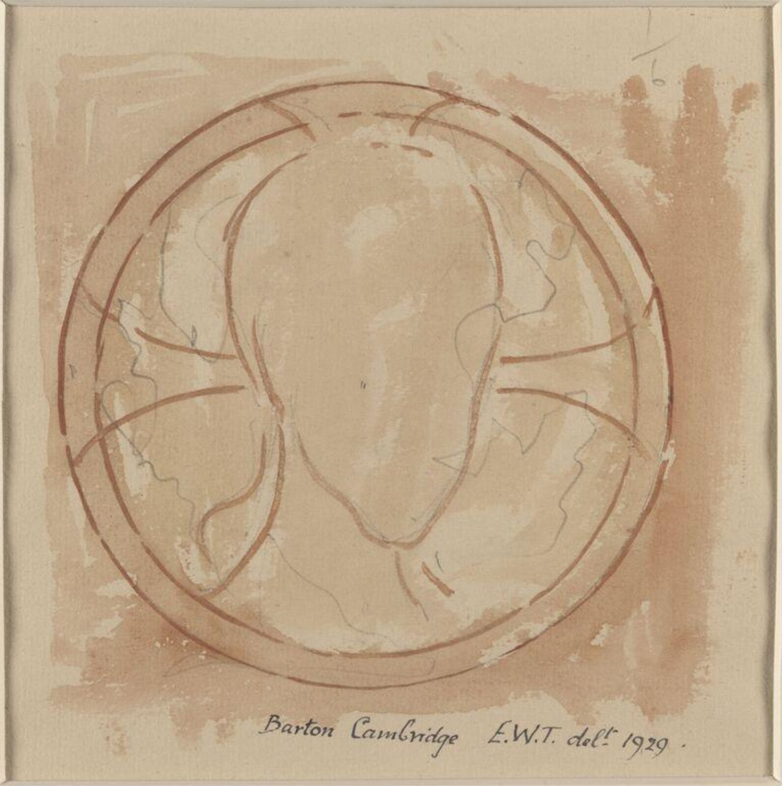 Drawing, Ernest William Tristram, 1929