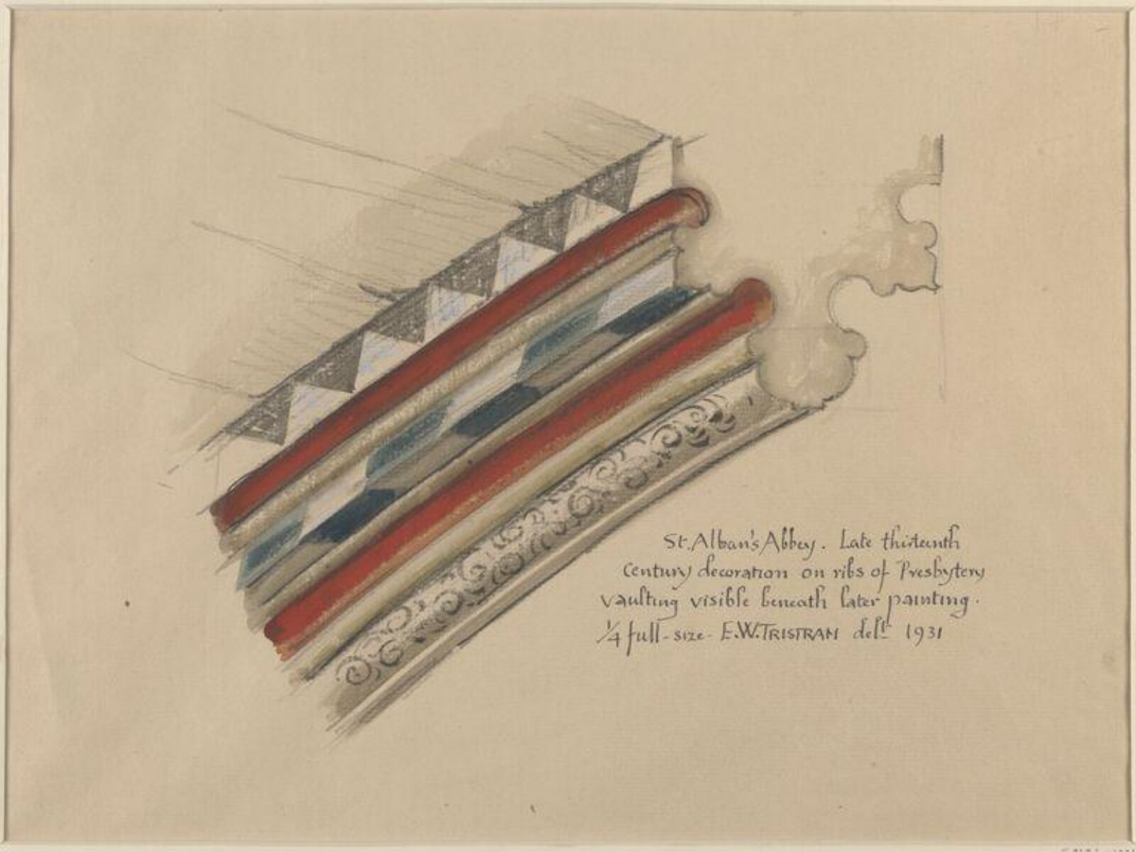 Drawing, Ernest William Tristram, 1931