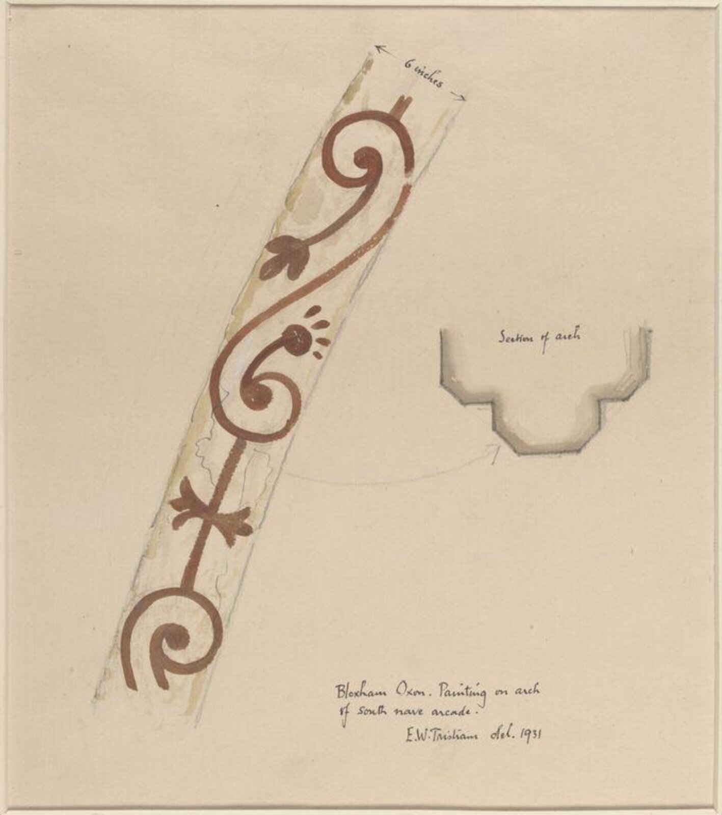Drawing, Ernest William Tristram, 1931