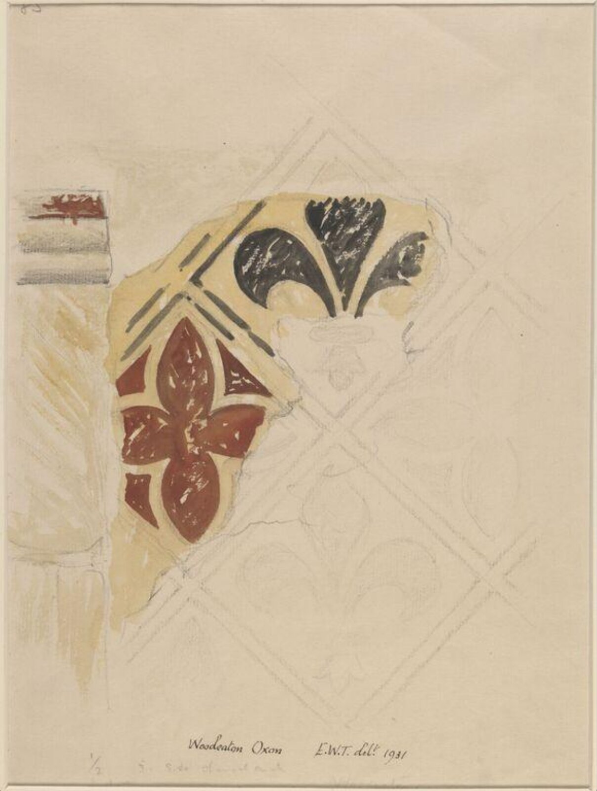 Drawing, Ernest William Tristram, 1931